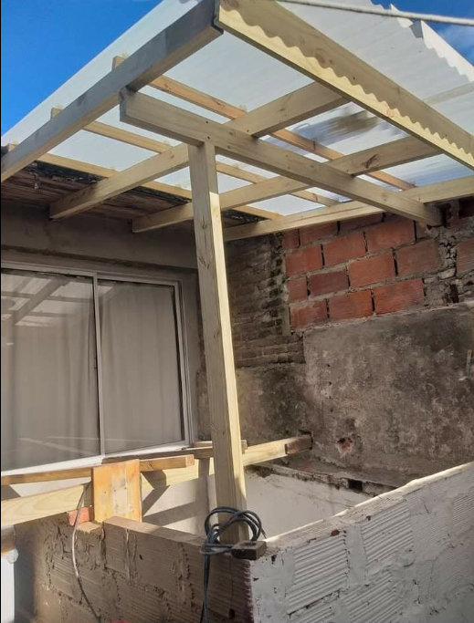 Estructura de madera · trabajo de Silvestre